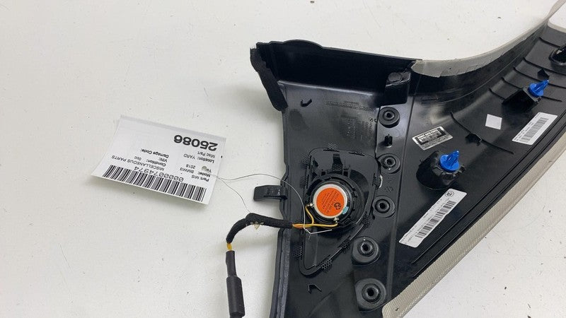 7306606-13 ⭕ 2018 BMW i3 I01 Front Right A-Pillar Upper Trim Cover Panel w/ Speaker Tweeter