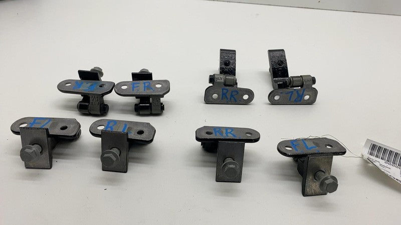 7333059 2017-2023 BMW 530e 530i G30 SET of Front & Rear Door Upper & Lower Hinge Black