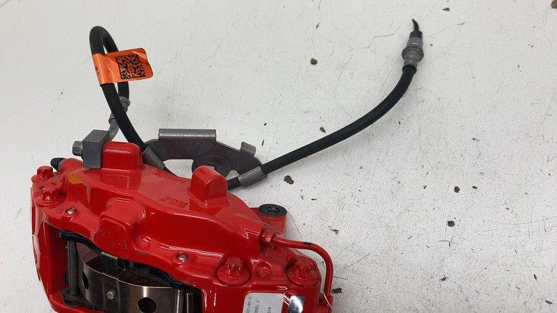 ⭕ 2016-2020 Tesla Model X Front Caliper w/ Brake Hose Line Left Red 10