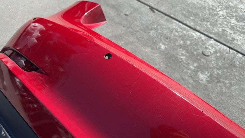 ⭕ 2017-2022 Tesla Model 3 Rear Bumper Cover w/ Park Sensor & Harness Red - PPMR