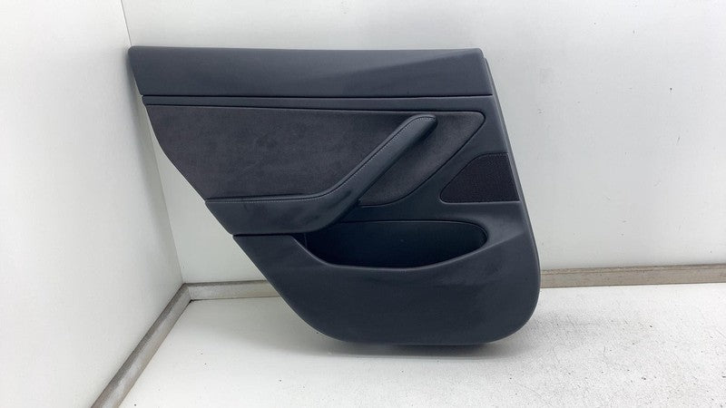 1105095-00-E 2017-2020 Tesla Model 3 M3 Rear Driver Side Door Panel Trim Cover Black Left LH