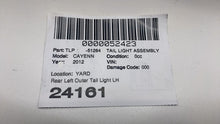 2011-2014 Porsche Cayenne Rear Driver Side Outer Taillight LED Tail Lamp Left LH