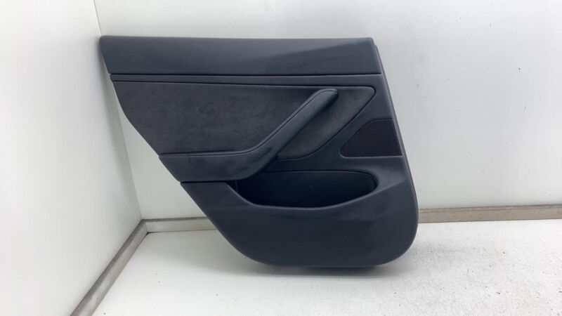 1105095-00-E 2017-2020 Tesla Model 3 M3 Rear Driver Side Door Panel Trim Cover Black Left LH