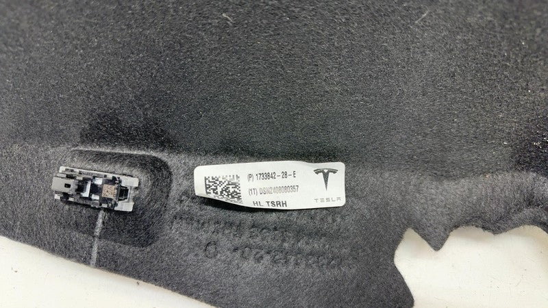 1733842-28-E ⭕ 24-25 Tesla Model 3 Rear Right Side Trunk Boot Trim Carpet Cover 1733842-28-E