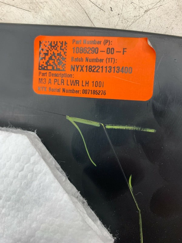 1086290-00-F ⭕ 17-22 Model 3 Lower Drivers Left A-Pillar Sill Scuff Plate Panel 1086290-00-F