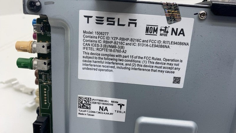 177500000L ⭕ 2020-2024 Tesla Model Y MY MCU Computer Media Control Module Unit 1775000-00-L
