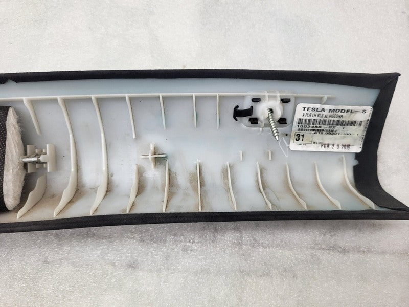 100248802F ⭕2012-2015 Tesla Model S Front Left A-Pillar Upper Trim Cover Panel 1002488-02-F