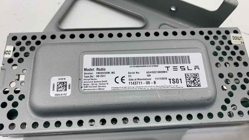 ⭕ 2012-2020 Tesla Model S Radio Amplifier Receiver Unit FM/HD/SXM 1143