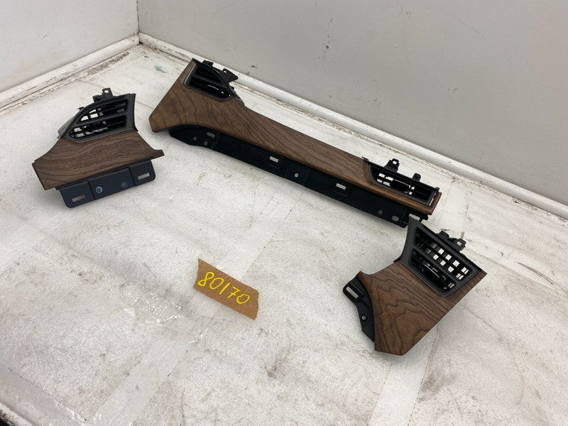 ⭕ 2012-2015 Tesla Model S SET of Dash A/C Air Vent Outlet Dashboard Trim Panel