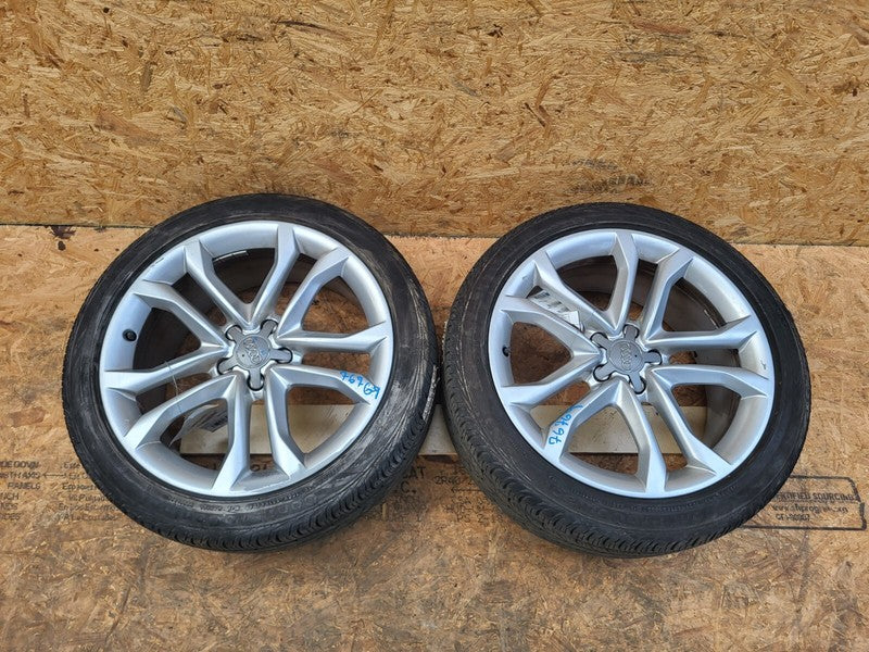 4G0601025BS ⭕ 16-19 Audi A6 S6 PAIR Wheel Rim 19" inch 19x8.5 + Continental Tire 255/40R19