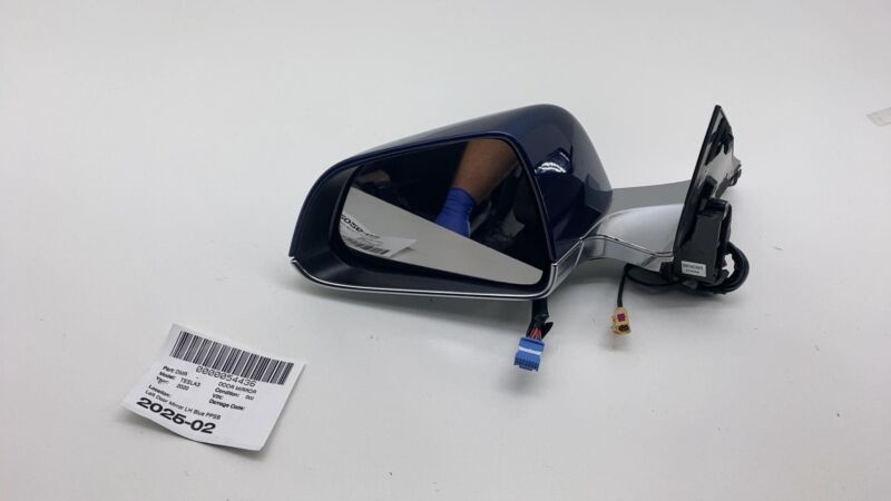 2017-2020 Tesla Model 3 Front Left Exterior Rear View Door Mirror LH Blue - PPSB