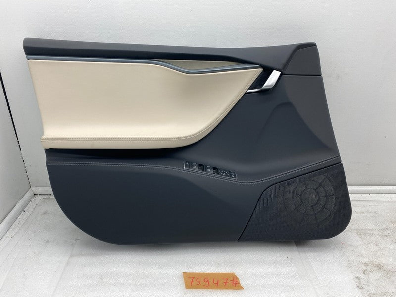 6006071 52 N ⭕12-20 Tesla Model S Front Left Interior Door Panel Trim Card Cover 6006071-52-N
