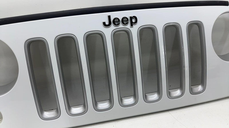 5NB84TRM ⭕ 07-18 Jeep Wrangler Front Bumper Radiator Grille Assembly White PW7 5NB84TRM