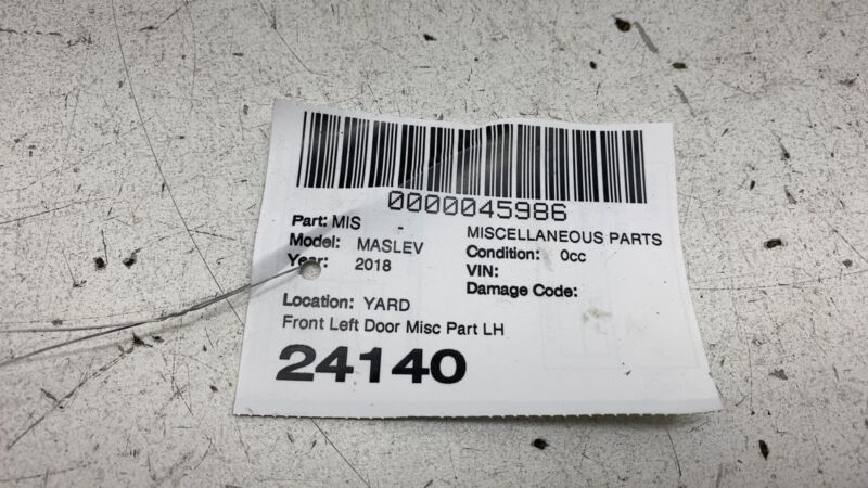 080083 ⭕ 2017-2020 Maserati Levante Front Left Door Check Strap Stop Stopper 670034687
