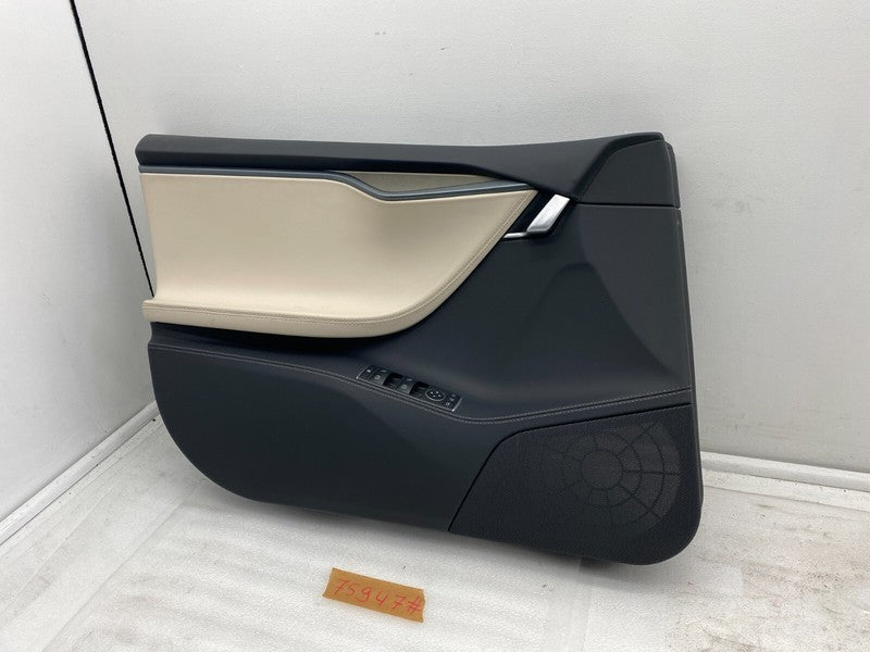 6006071 52 N ⭕12-20 Tesla Model S Front Left Interior Door Panel Trim Card Cover 6006071-52-N