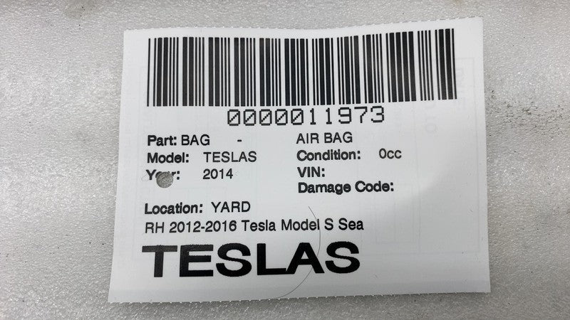⭕ 2012-2017 Tesla Model S MS Front Passenger Side Seat Airbag Right 10
