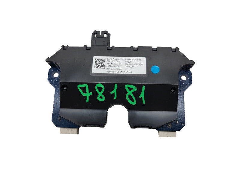 1102033 00 A ⭕ 2017-2022 Tesla Model 3 Rear USB/AUX Control Unit Hub Module OEM 1102033-00-A