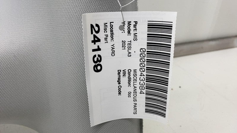 156761301A 2017-2023 Tesla Model 3 Panoramic Sunroof Ceiling Moon Roof Headliner Trim Assy