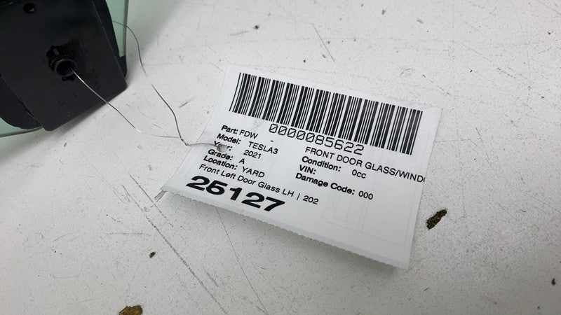 ⭕ 2021-2023 Tesla Model 3 Front Driver Side Door Window Glass Left (Do