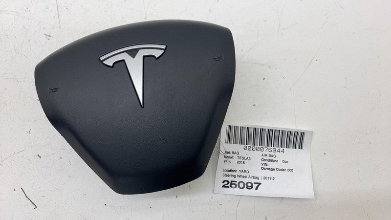 109683500J ⭕ 2017-2023 Tesla Model 3 Front Driver Steering Wheel Safety Airbag 1096835-00-J