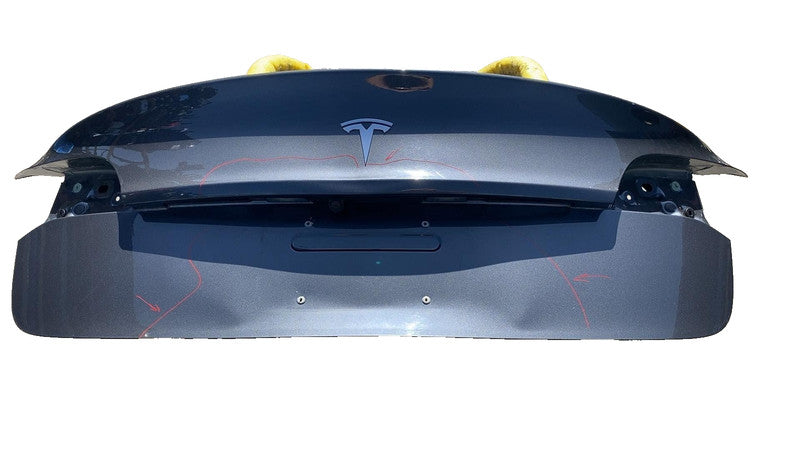⭕17-20 Tesla Model 3 Rear Trunk Tailgate Liftgate Deck Lid Shell Panel Gray PMNG
