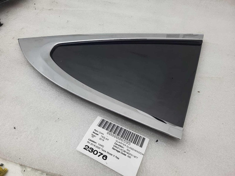 E9 43R-004553 2016-2020 Tesla Model X MX Rear Passenger Window QTR Quarter Glass 1/4 Right RH