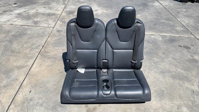 2016 2017 2018 2019 2020 Tesla Model X Rear 3rd Row Seat Leather Black