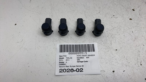 ⭕ 12-15 Model S SET of 4 Rear Bumper Park Assist Sensor Blue PMMB 1014388-08-A