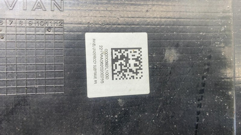 ⭕ 22-24 Rivian R1T Rear Lower Underbody Subframe Splashshield Cover PT