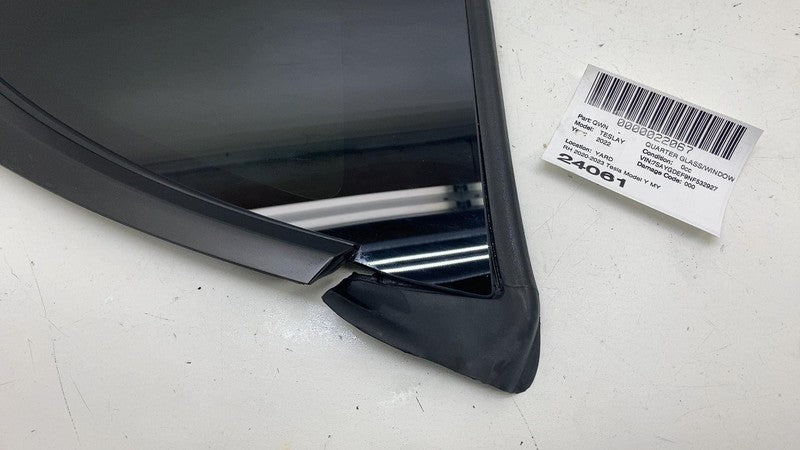⭕ 2020-2023 Tesla Model Y Rear Passenger Side Quarter QTR Window Glass