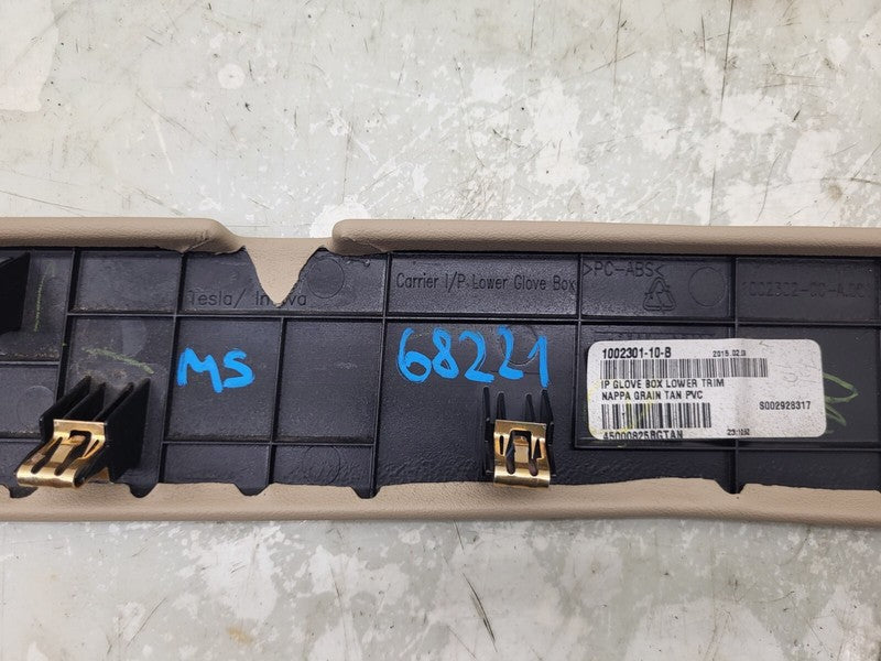 100230200A ⭕ 16-20 Model S Instrument Panel Lower Glove Box Compartment Trim 1002302-00-A