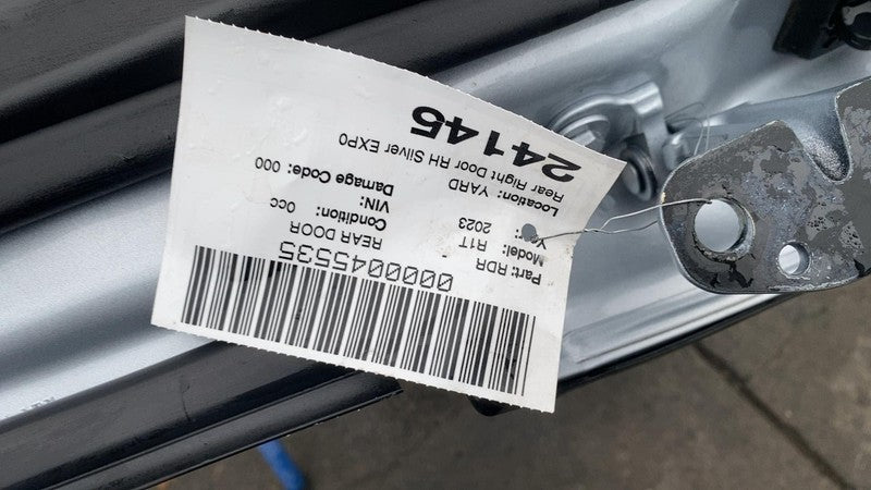 ⭕ 2022-2024 Rivian R1T Rear Passenger Side Door Shell Panel Right Silver EXP004