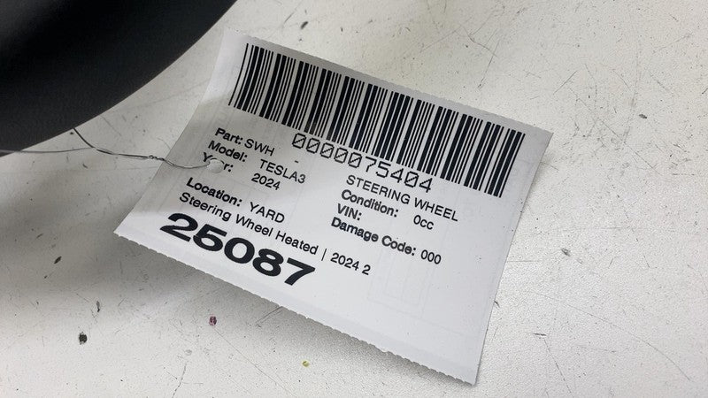 ⭕ 2024-2025 Model 3 Front Highland Steering Wheel w/ Control Switch 17
