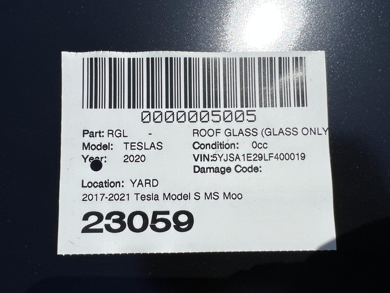 ⭕ 2016-2020 Tesla Model S MS roof Panoramic Sunroof Fixed Glass 103276