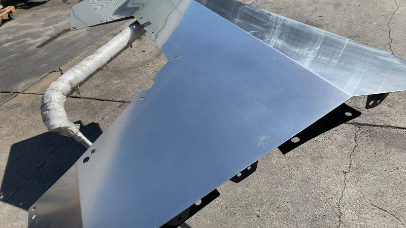 ⭕ 24-25 Cybertruck Rear Passenger Quarter Fender Sail Panel Cover Left LH Silver