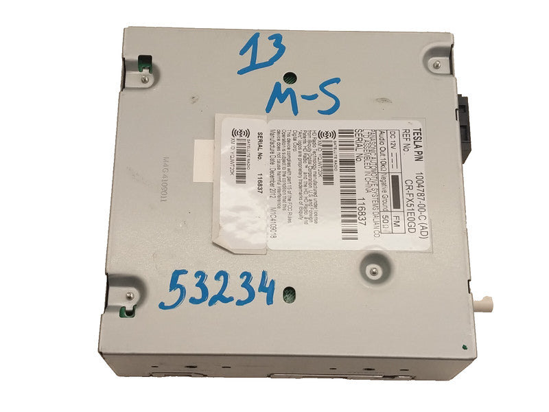 1004787 00 C ⭕ 12-15 Model S Infotainment Satellite Radio Receiver Tuner Module 1004787-00-C