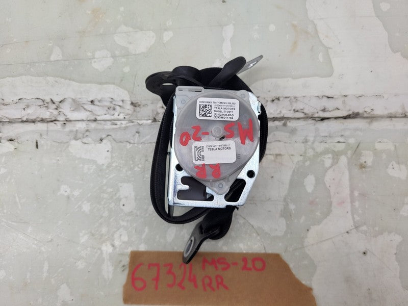 102313605D ⭕ 2016-2020 Tesla Model S Rear Right 2nd Row Seat Belt & Retractor 1023136-05-D