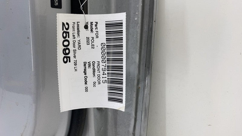 ⭕ 2021-2023 Polestar 2 Front Driver Left Side Door Shell Panel Cover Silver 729