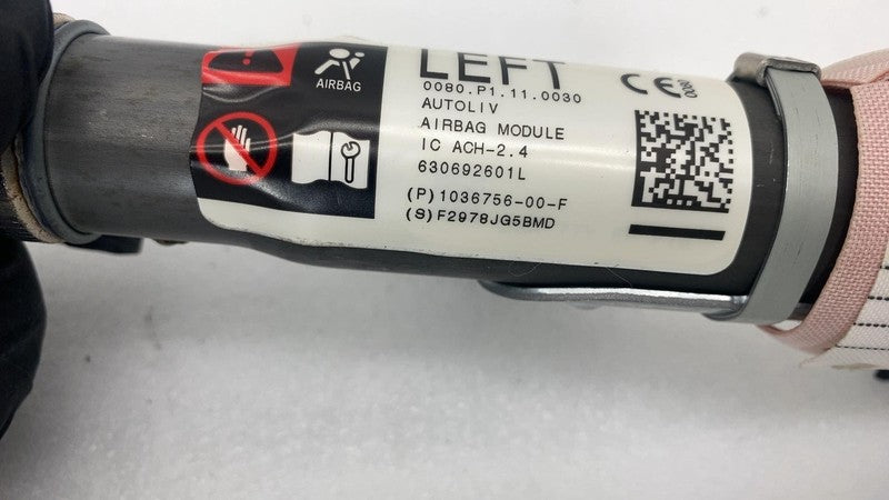 ⭕16-23 Model X Front Driver 1st Row Roof Curtain Airbag Module Left 10