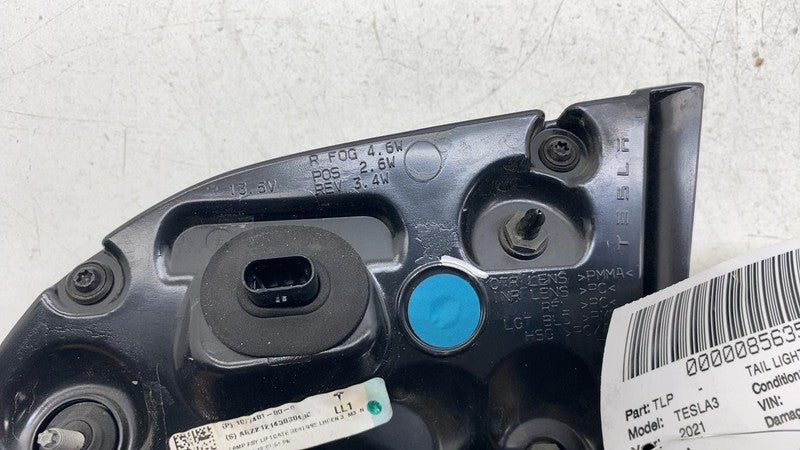 ⭕ 17-23 Tesla Model 3 Rear Left Inner Taillight LED Tail Lamp 3-Pin 10