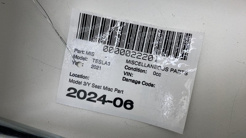 ⭕ 2017-2023 Tesla Model 3 Y Front Left or Right 1st Row Seat Lower Cushion White