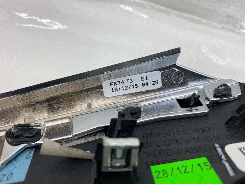 103581207B ⭕ 2016-2020 Tesla Model X Front Side Door Decor Trim Obeche Right 1035812-07-B