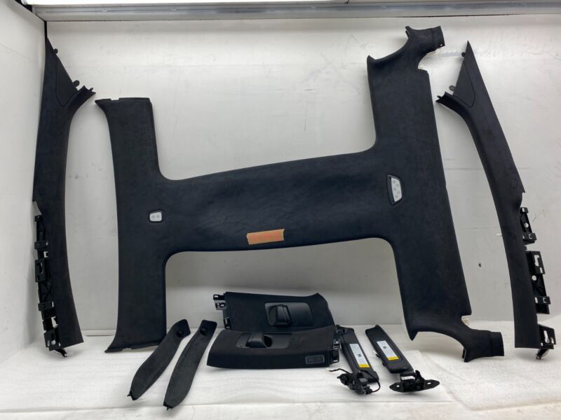 2016-2020 Tesla Model X Headliner A-Pillar + Upper B-Pillar w/ Sunvisor & Bezel