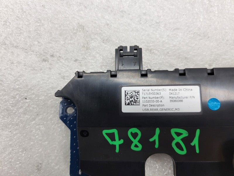 1102033 00 A ⭕ 2017-2022 Tesla Model 3 Rear USB/AUX Control Unit Hub Module OEM 1102033-00-A