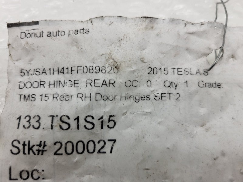 1120038 ⭕ 2012-2023 Tesla Model S Rear Passenger Side Lower Door Hinge Right RH Assembly