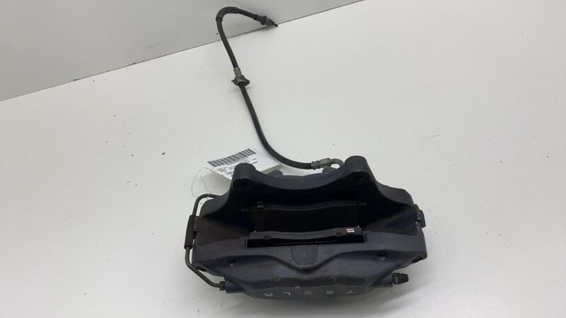 2012-2015 Tesla Model S MS Front Driver Side Caliper w/ Brake Hose Line Left LH
