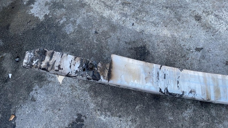 1104667-00 2017-2023 Tesla Model 3 M3 Front Bumper Reinforcement Impact Beam Bar Rebar Assy
