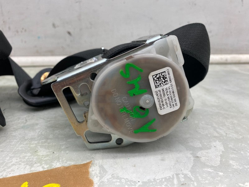 102313600C ⭕ 12-15 Model S Rear Left Seatbelt Retractor w/ Mid C-Pillar Cover 1023136-00-C