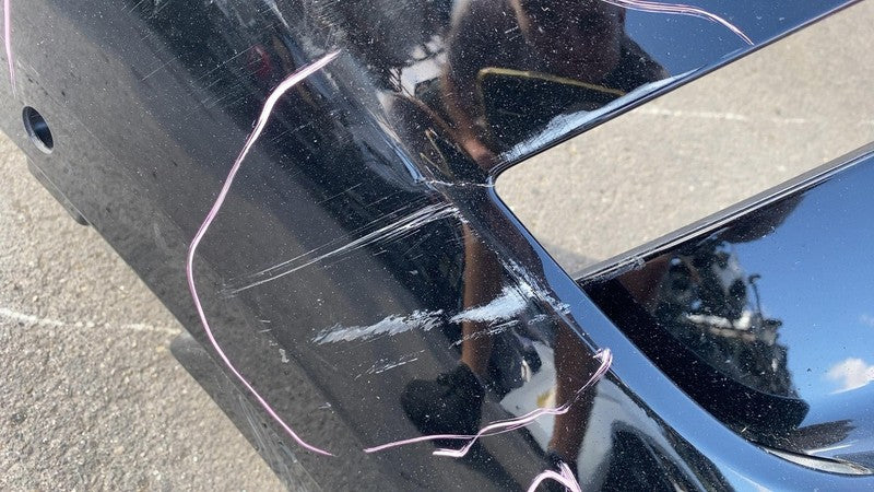 ⭕ 20-23 Model Y MY Front Bumper Cover w/ Sensor Holes Black PBSB 16068