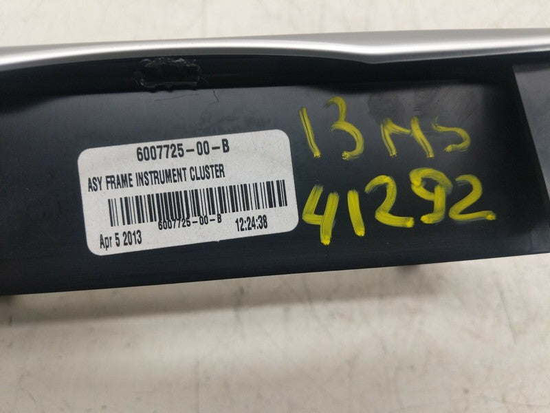 6007725 00 B ⭕ 12-15 Model S Speedometer Instrument Cluster Trim Bezel Frame OEM 6007725-00-B